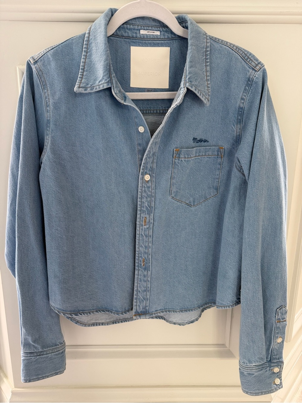 Mother Denim Crop Honor Roll Top - NWT